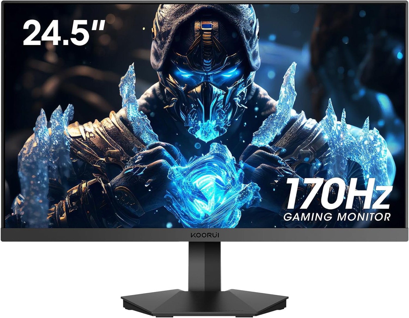 computadoras y laptops - KOORUI  25 pulg, 25E3A Full HD 1920x1080, 1ms, FreeSync y G-Sync, 170Hz sRGB 99% 1