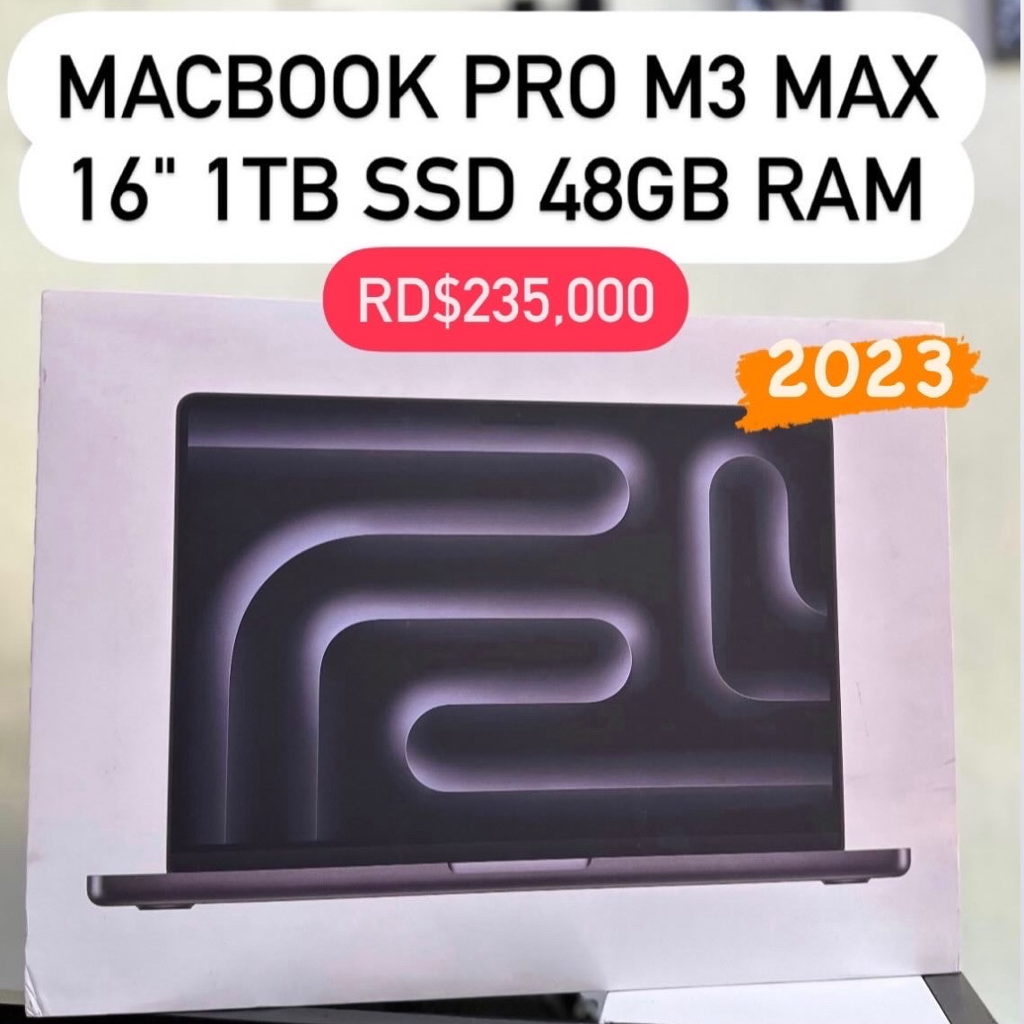 computadoras y laptops - MacBook Pro M3 MAX 16" 1TB SSD 48GB RAM Sellada🔥