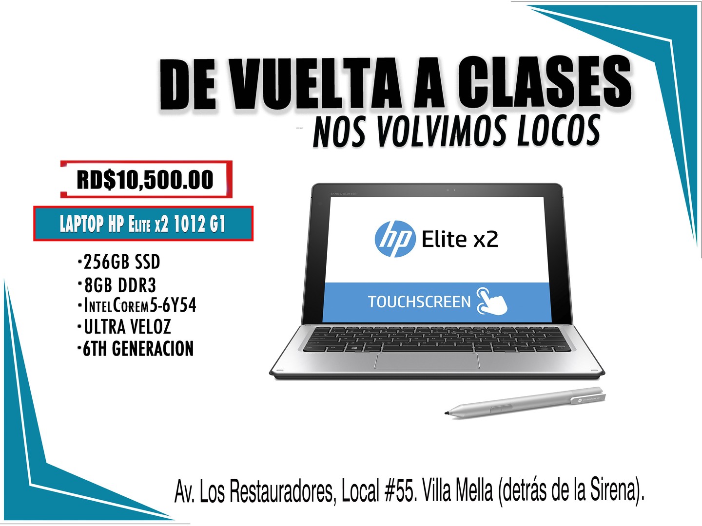 computadoras y laptops - Laptop HP Elite X2 1012 G1