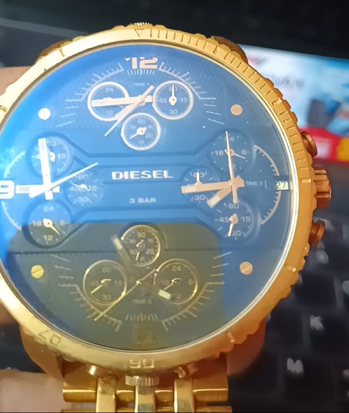 joyas, relojes y accesorios - Diesel Reloj MrDaddy 2.0  Dorado cuarzo acero noxi