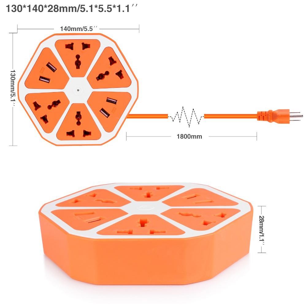 otros electronicos - Regleta con puerto USB hexagonal 1