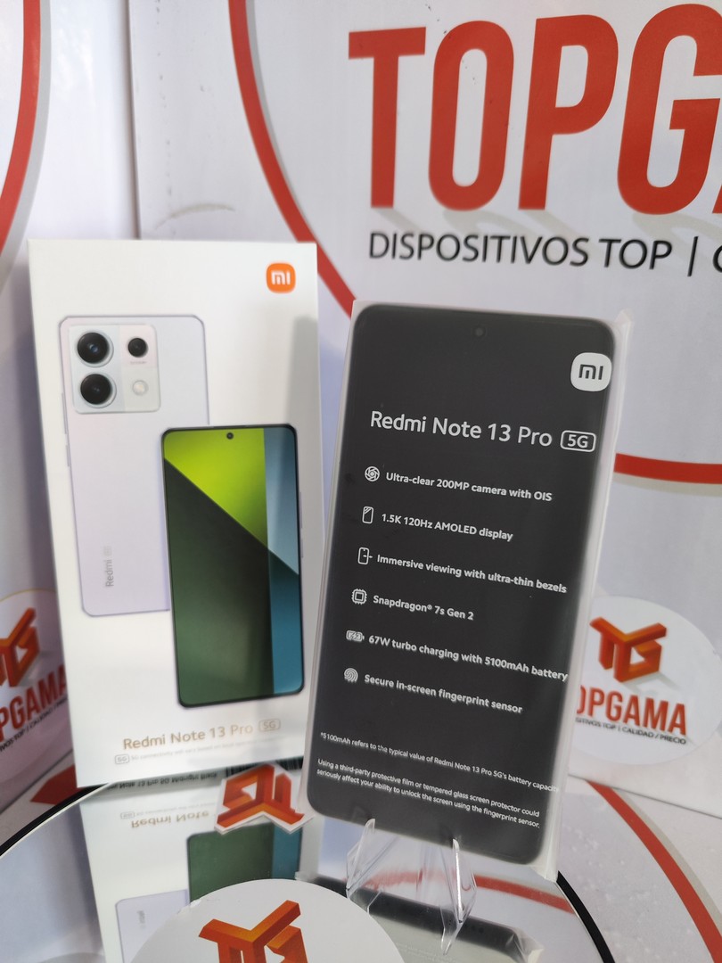 celulares y tabletas - REDMI NOTE 13 PRO 5G, 8GB RAM + 256GB ROM 4