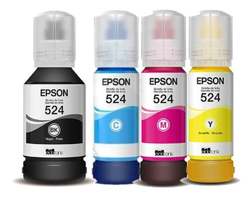 impresoras y scanners - BOTELLA DE TINTA EPSON T524 EN TODOS LOS COLORES  ORIGINALES  1