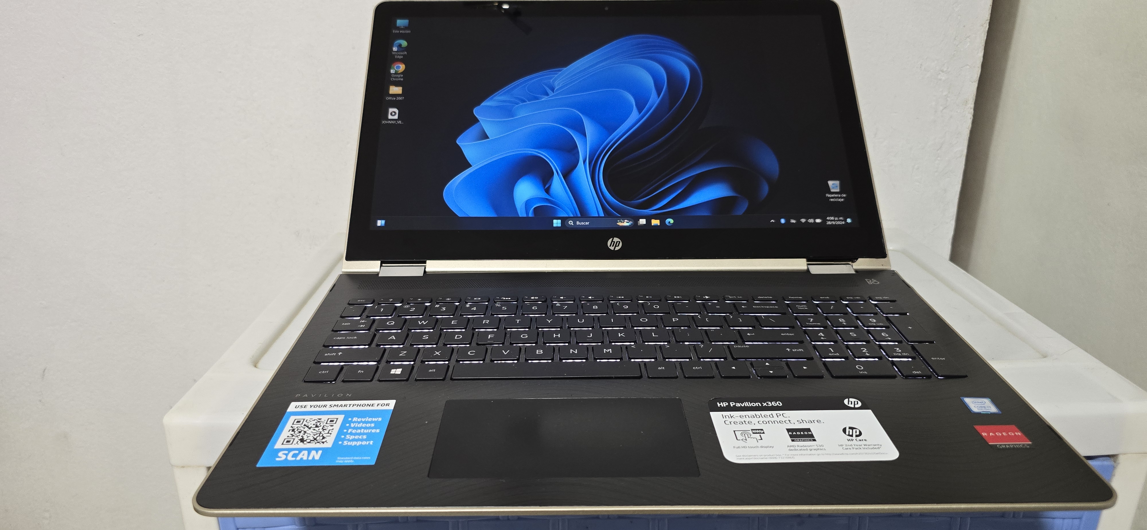 computadoras y laptops - hp Pavilion 360 17 Pulg Core i7 Ram 16gb ddr4 Disco 256gb solido Doble Video  4