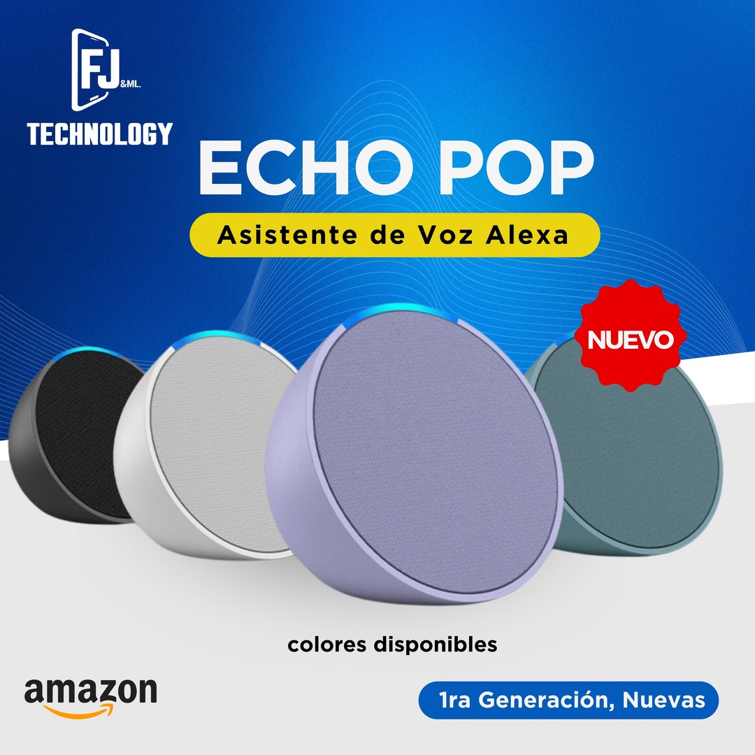 camaras y audio - ASISTENTE ALEXA AMAZON ECHO POP 1RA GENERACIÓN TOTALMENTE SELLADOS