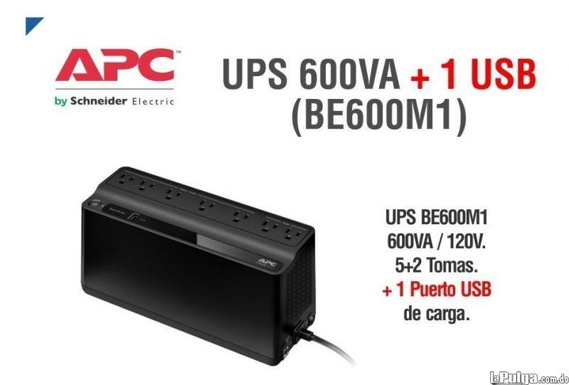 computadoras y laptops - UPS APC BACK-UPS, 0.6KVA (600VA), 330 WATTS,BE600M1  0