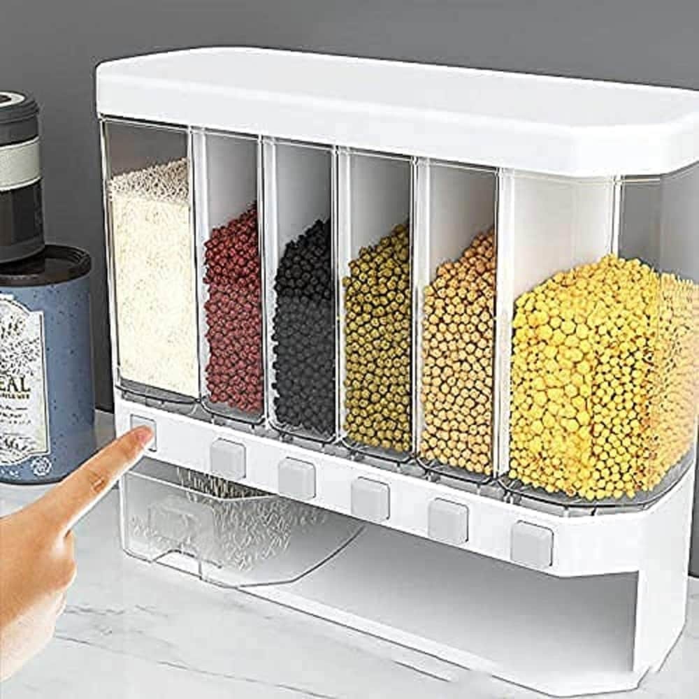cocina - Dispensador Múltiple para Cereales, Granos y Legumbres, Organizador despensa 0
