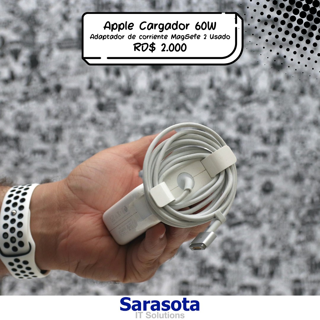 accesorios para electronica - Apple Cargador MagSafe 2 60W para MacBook Pro de 13" Usados 1