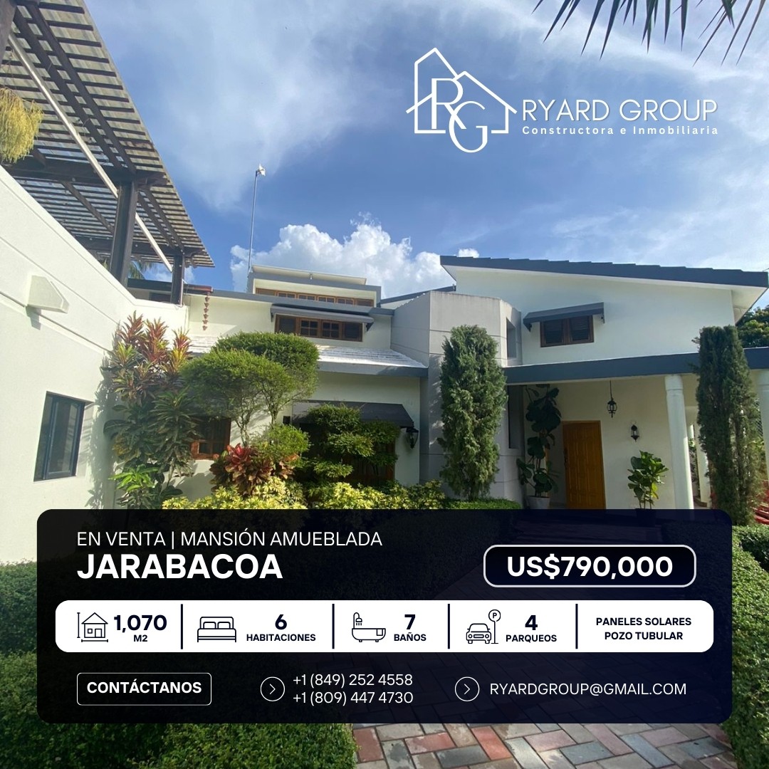 casas vacacionales y villas - Vendo mansión amueblada en Jarabacoa, en sector privado, en centro de la ciudad 1