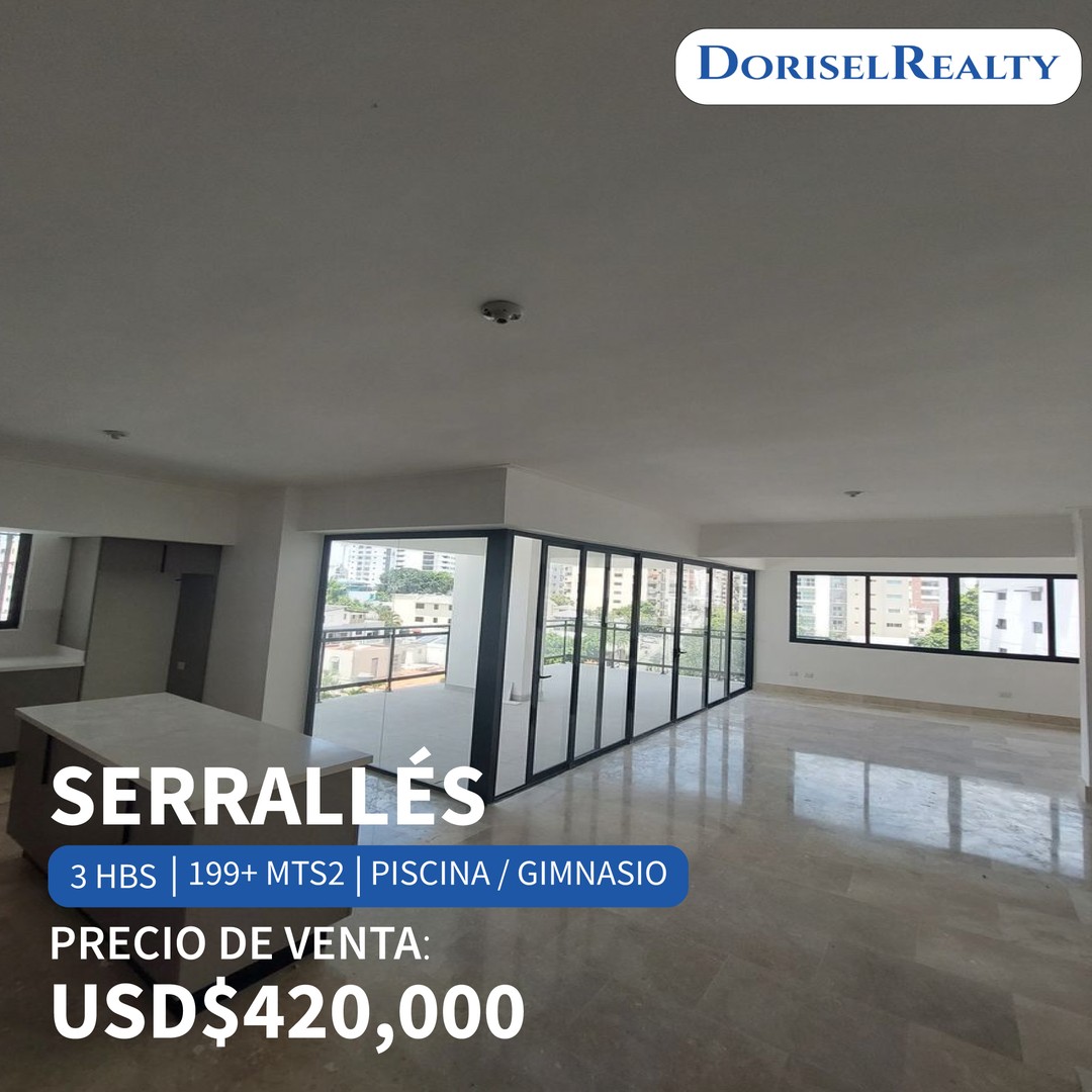 apartamentos - VENTA DE ESPECTACULAR APARTAMENTO UBICADO EN SECTOR SERRALLÉS