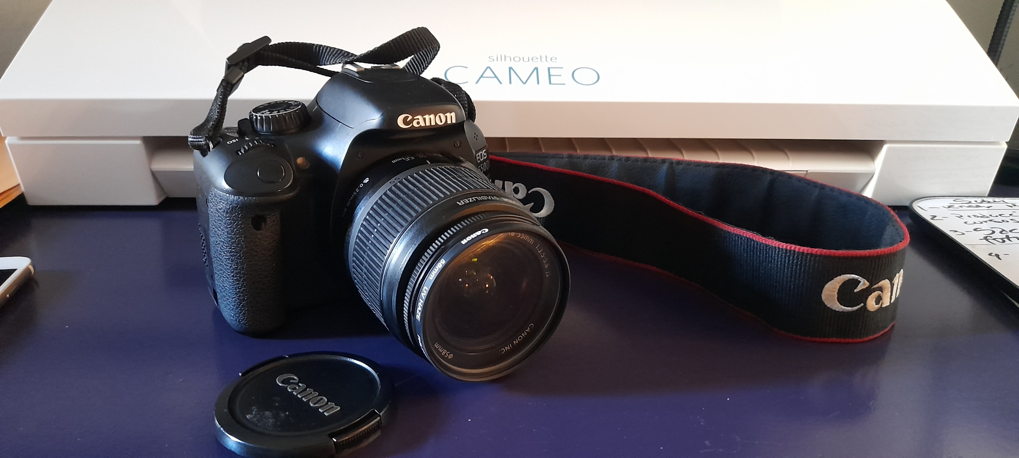 camaras y audio - Camara canon 550D + lente canon 18-55 mm con filtro uv.