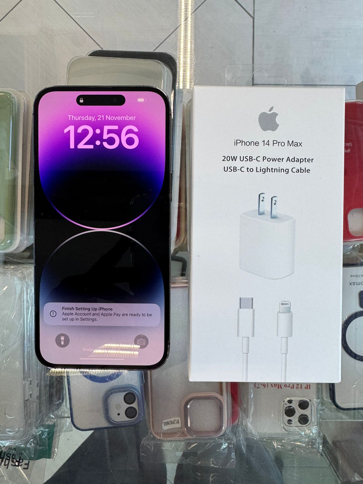 celulares y tabletas - Iphone 14 pro max Deep purple morado 512 GB  E-sim 0