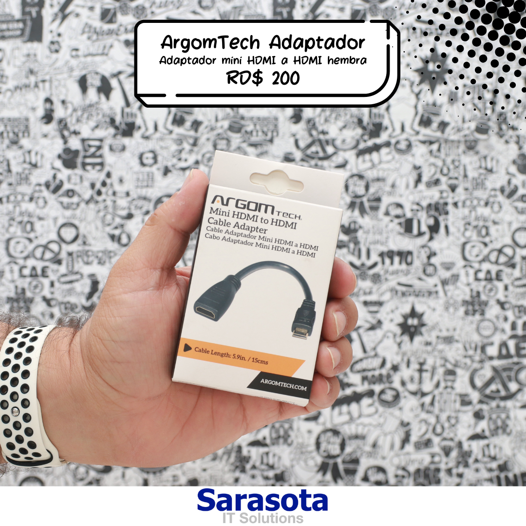 accesorios para electronica - Argom Tech Mini HDMI a HDMI hembra