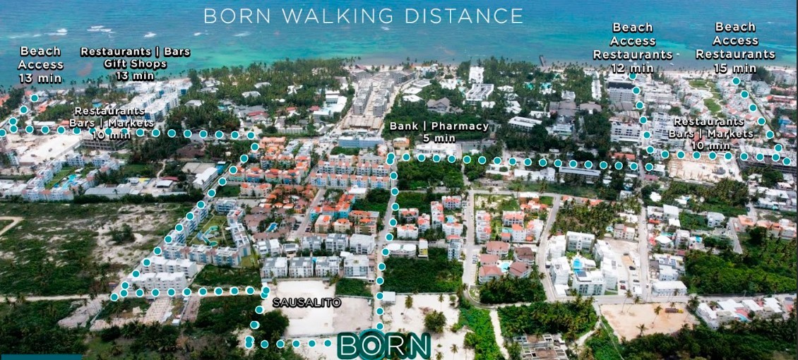 apartamentos - El proyecto residencial BORN está ubicado en Cortesito - Playa Bávaro  2