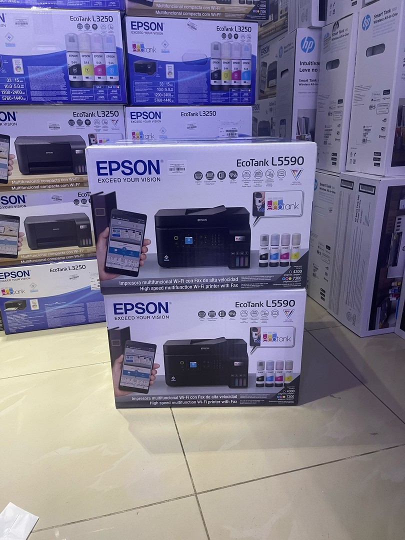 impresoras y scanners - Epson EcoTank L5590 Conexión al Celular Nueva Disponibles 0