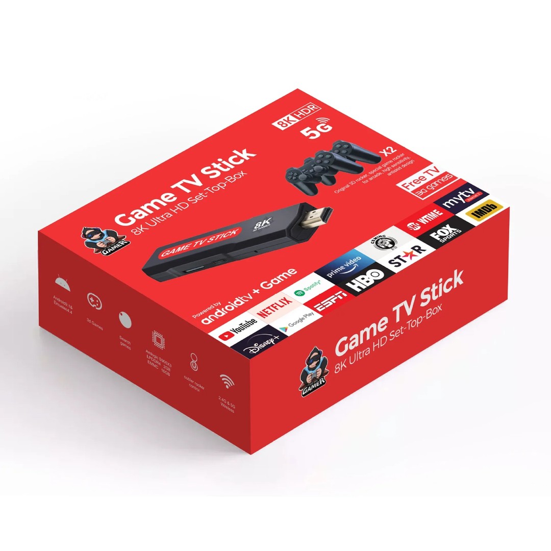 otros electronicos - GAME TV STICK TENTU 8K 3D GAMES 