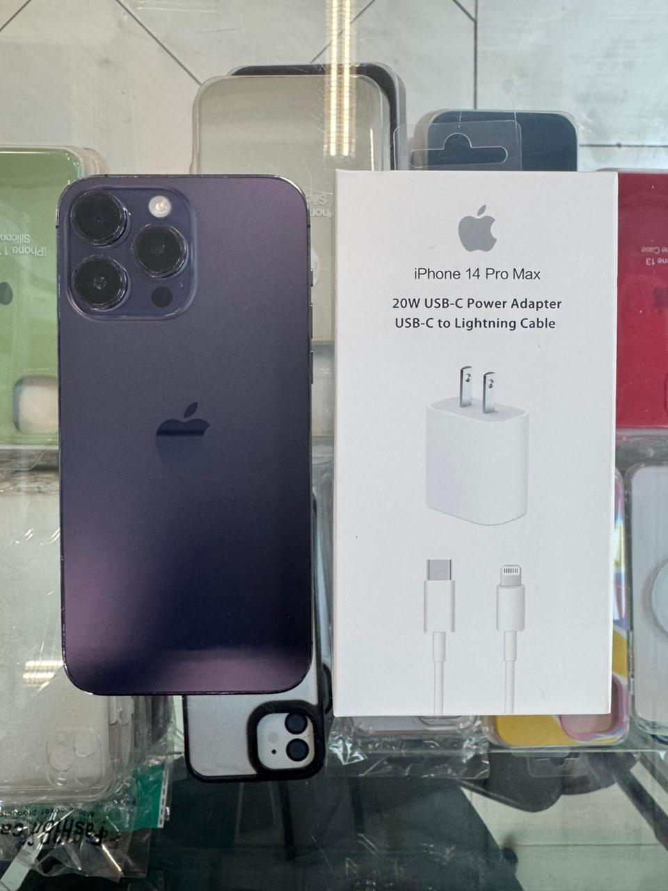 celulares y tabletas - Iphone 14 pro max Deep purple morado 512 GB  E-sim 1