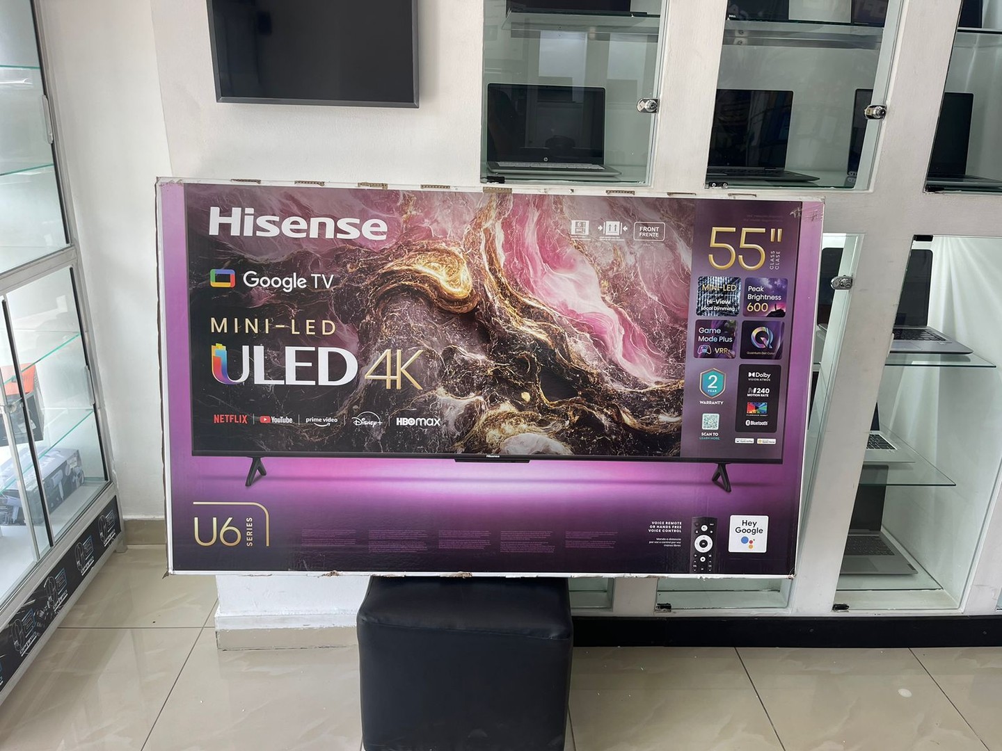 tv - Televisor Hisense  U6 55 Pulgadas Uled 4K SmartTV Google  3