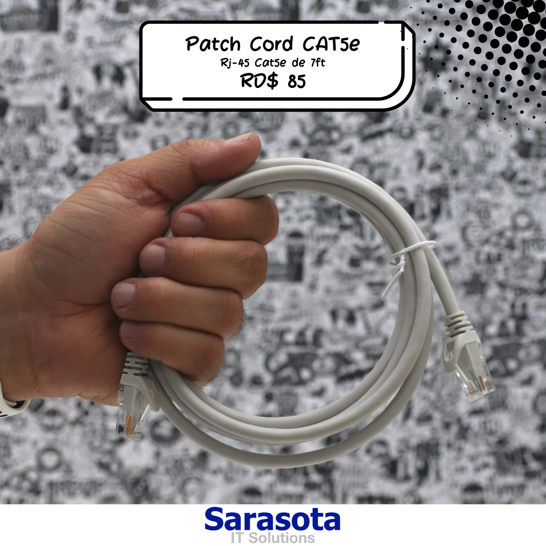 accesorios para electronica - Patch Cord RJ45 CAT6 de 7 pies