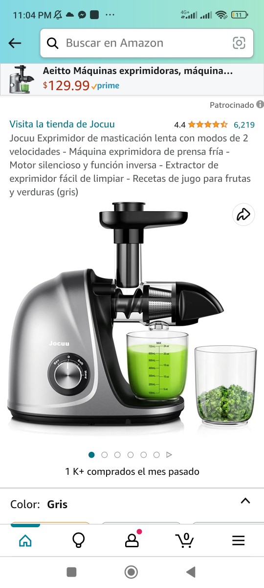 electrodomesticos - Extractor de jugo fácil de limpiar para comer sano 🫀 frutas verduras extractor 2