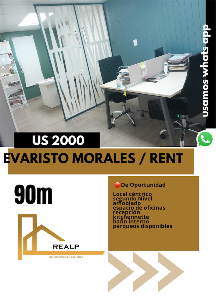 oficinas y locales comerciales - Local amoblado en Evaristo 