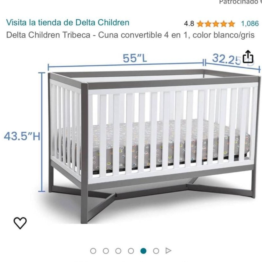 muebles - cuna Como nueva importada 2