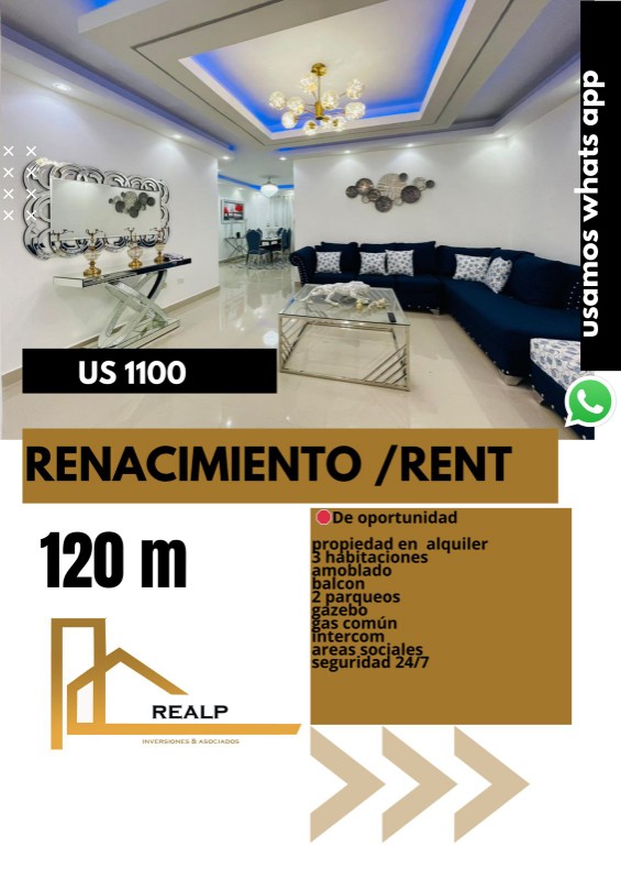 apartamentos - Apartamento amoblado 3 hab