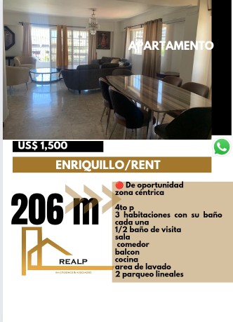 apartamentos - Hermoso apartamento de 3 habitaciones