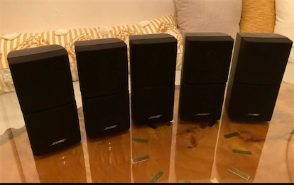 camaras y audio - Vendo 6 Bocinas Bosé Acoustimass serie lll, último modelo, cómo nuevas. Oferta! 