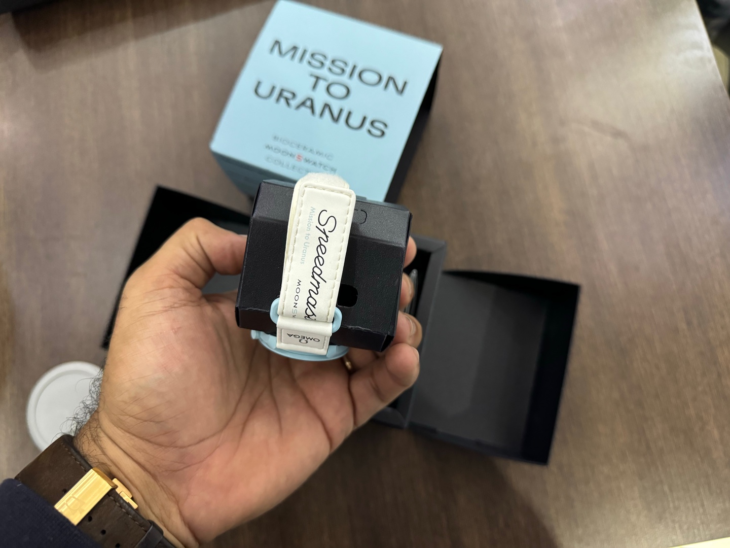 otros electronicos - Reloj Cronógrafo Omega | Swatch Uranus, Original Como Nuevo, RD$ 17,900 NEG 1