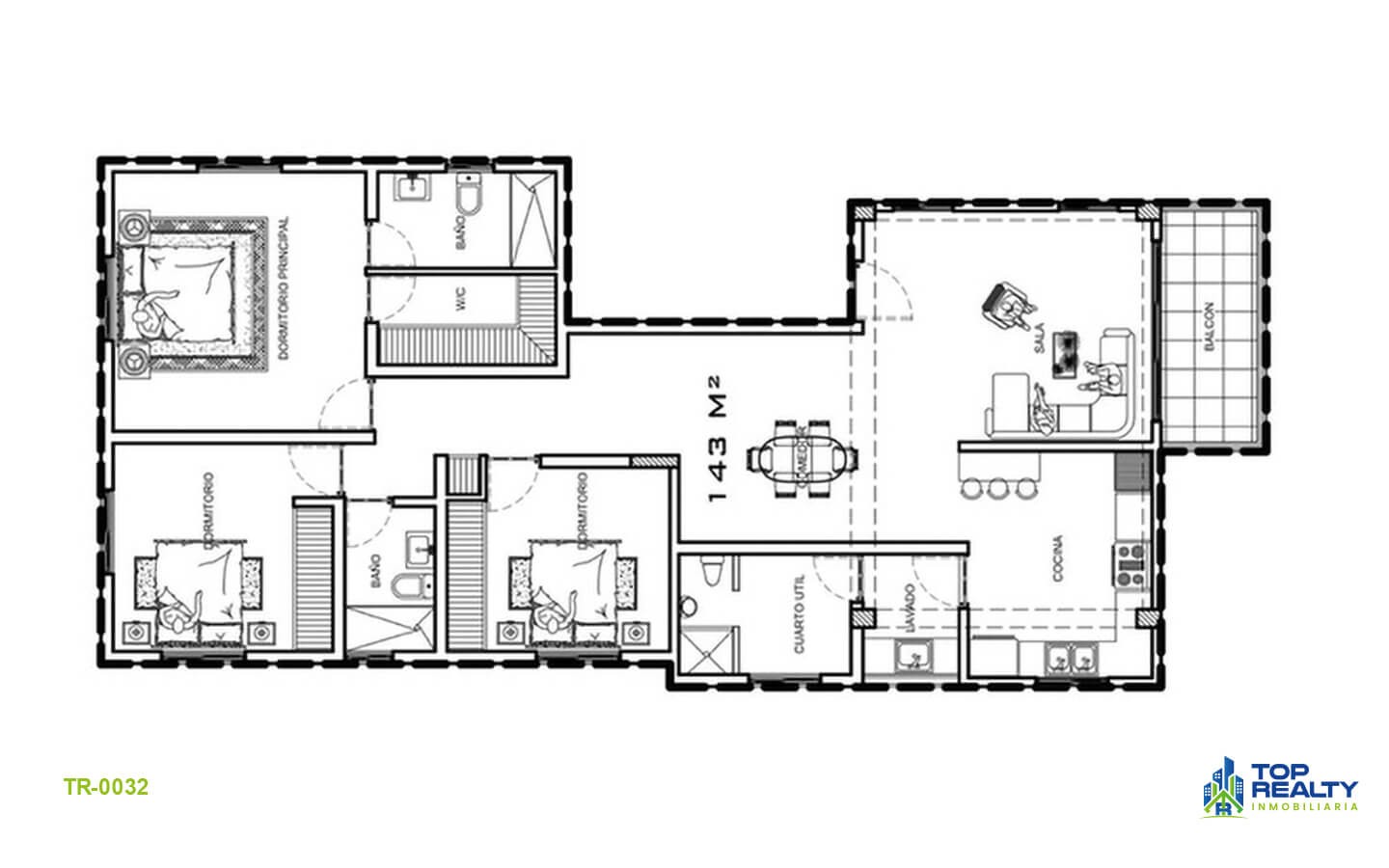 apartamentos - TR0032B Proyecto cerrado un apartamento por nivel en San Isidro 2