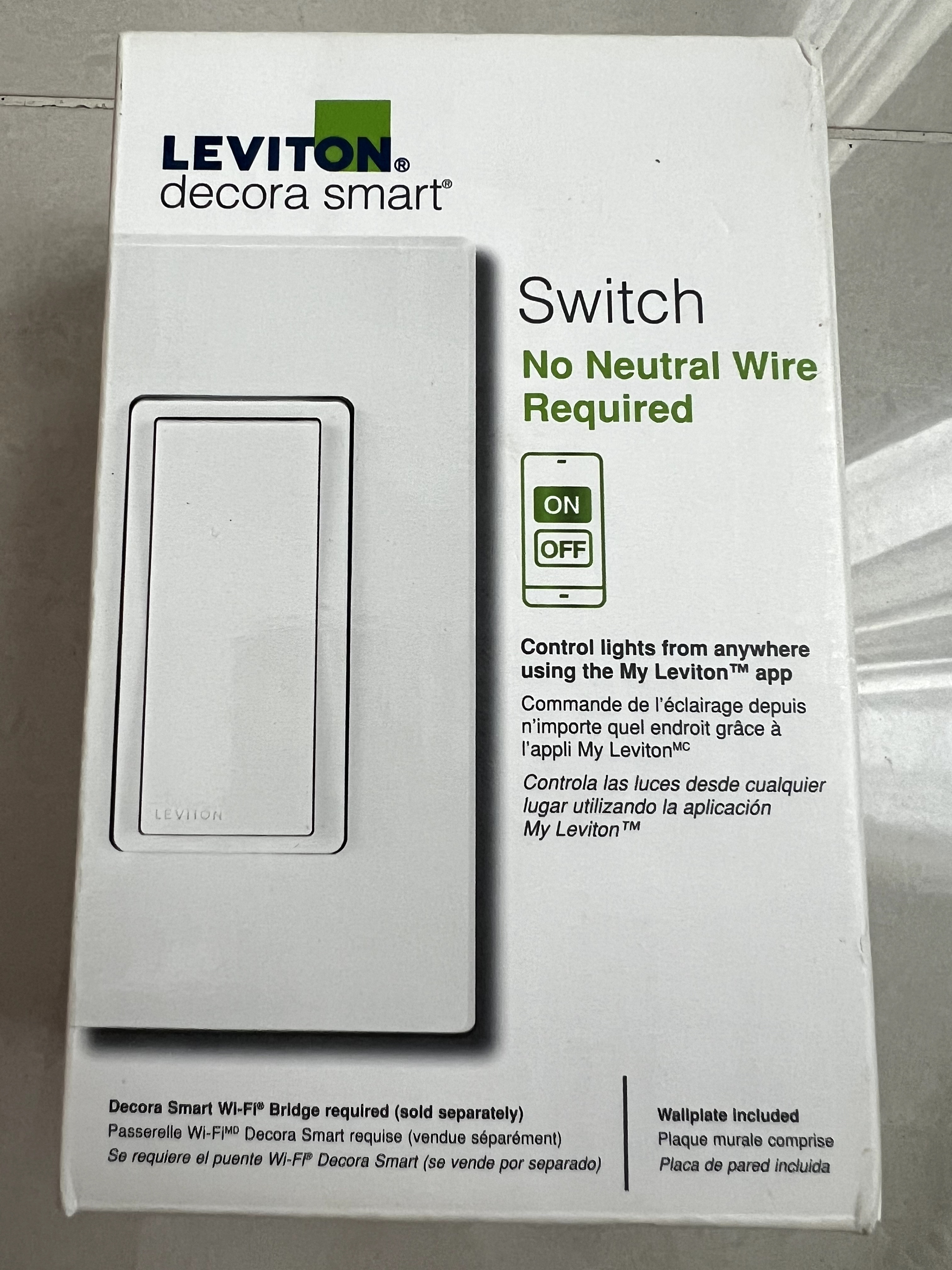 otros electronicos - Leviton smart switch