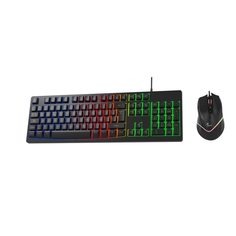 computadoras y laptops - Combo teclado y mouse Gaming Antec usb c/luces XTK-530S 0