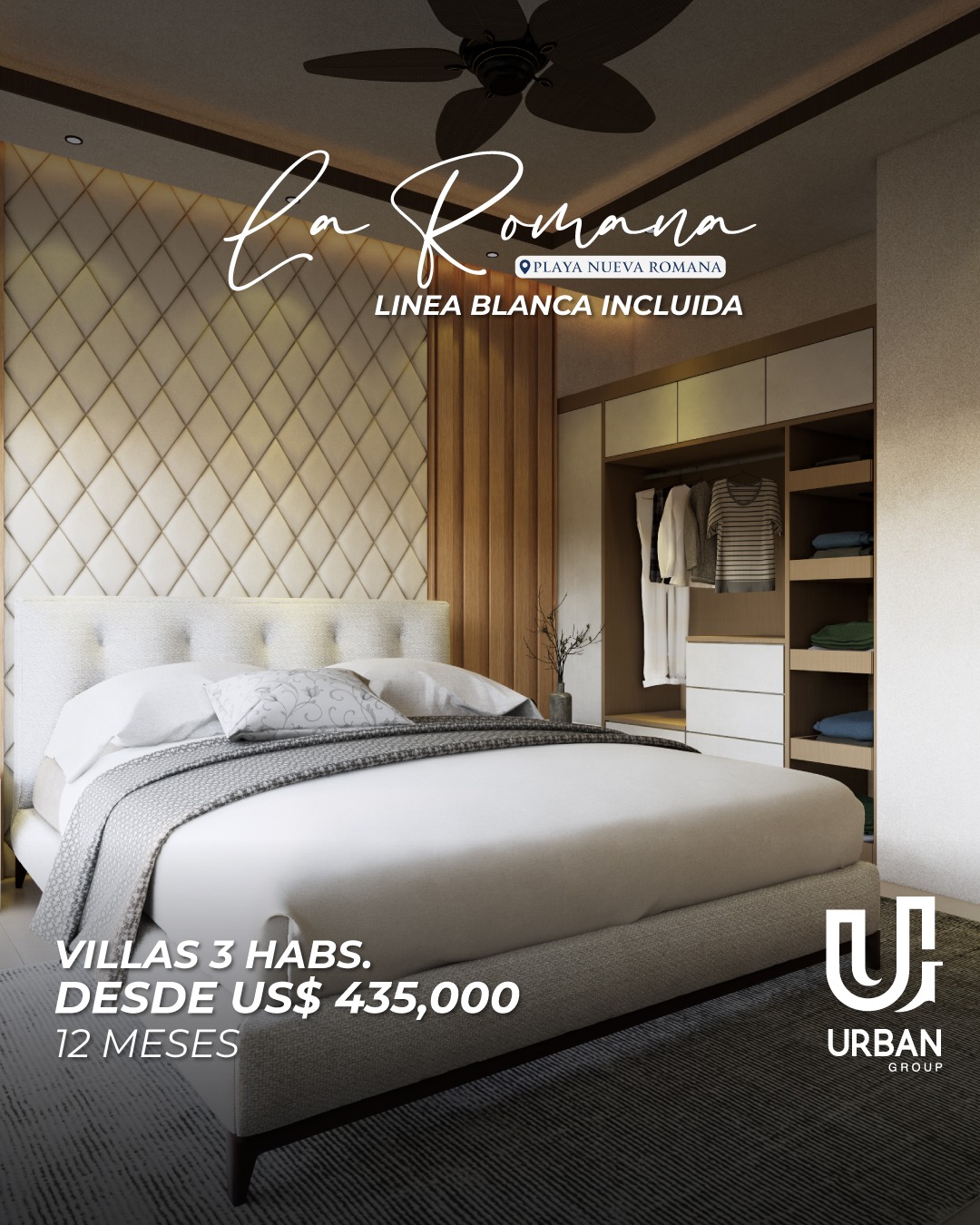 casas vacacionales y villas - Villas de 3 Habitaciones en Playa Nueva Romana 2