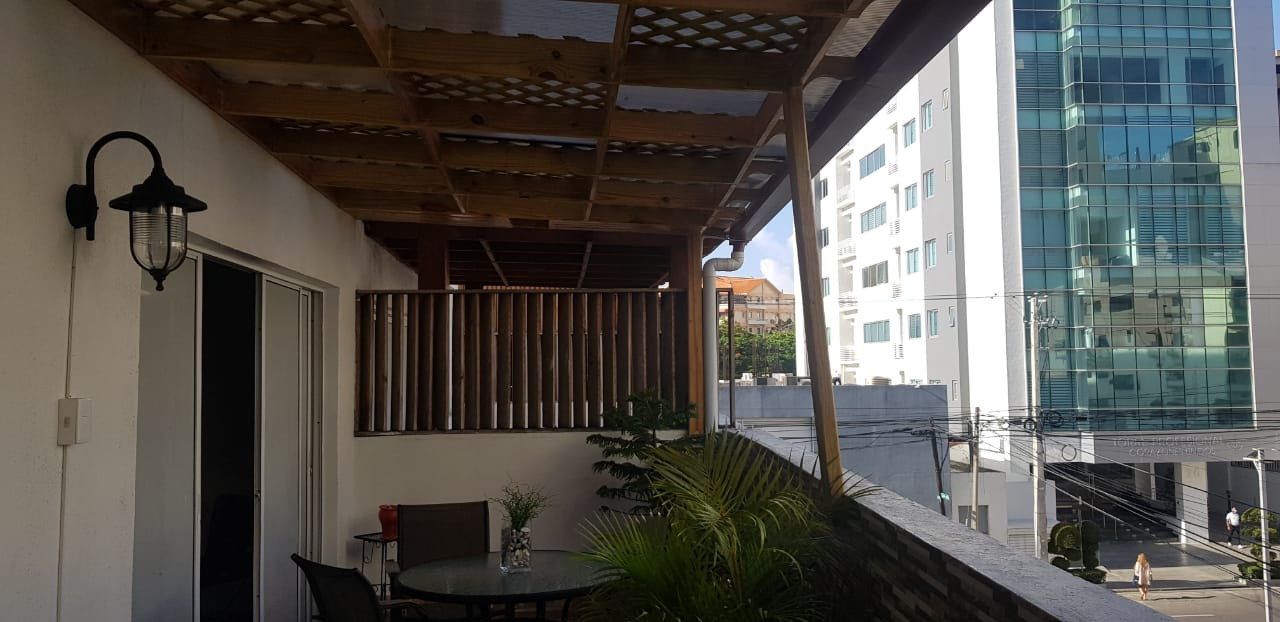 apartamentos - Se alquila, Apartamento 1Hab Amueblado c/Terraza Privada en Naco Super Centrico 5