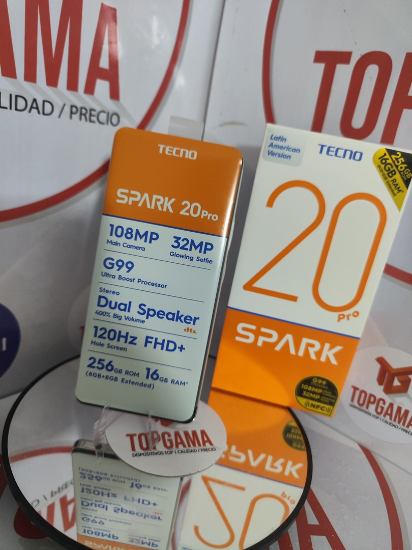 celulares y tabletas - TECNO SPARK 20 PRO, 8GB RAM + 256GB ROM 5