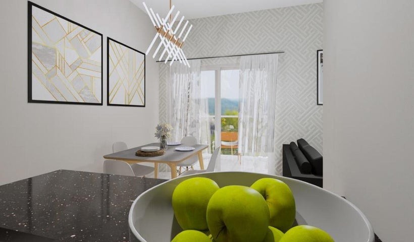 apartamentos - Proyecto en venta Punta Cana #24-859 dos dormitorios, balcón, piscina. cancha 
 1