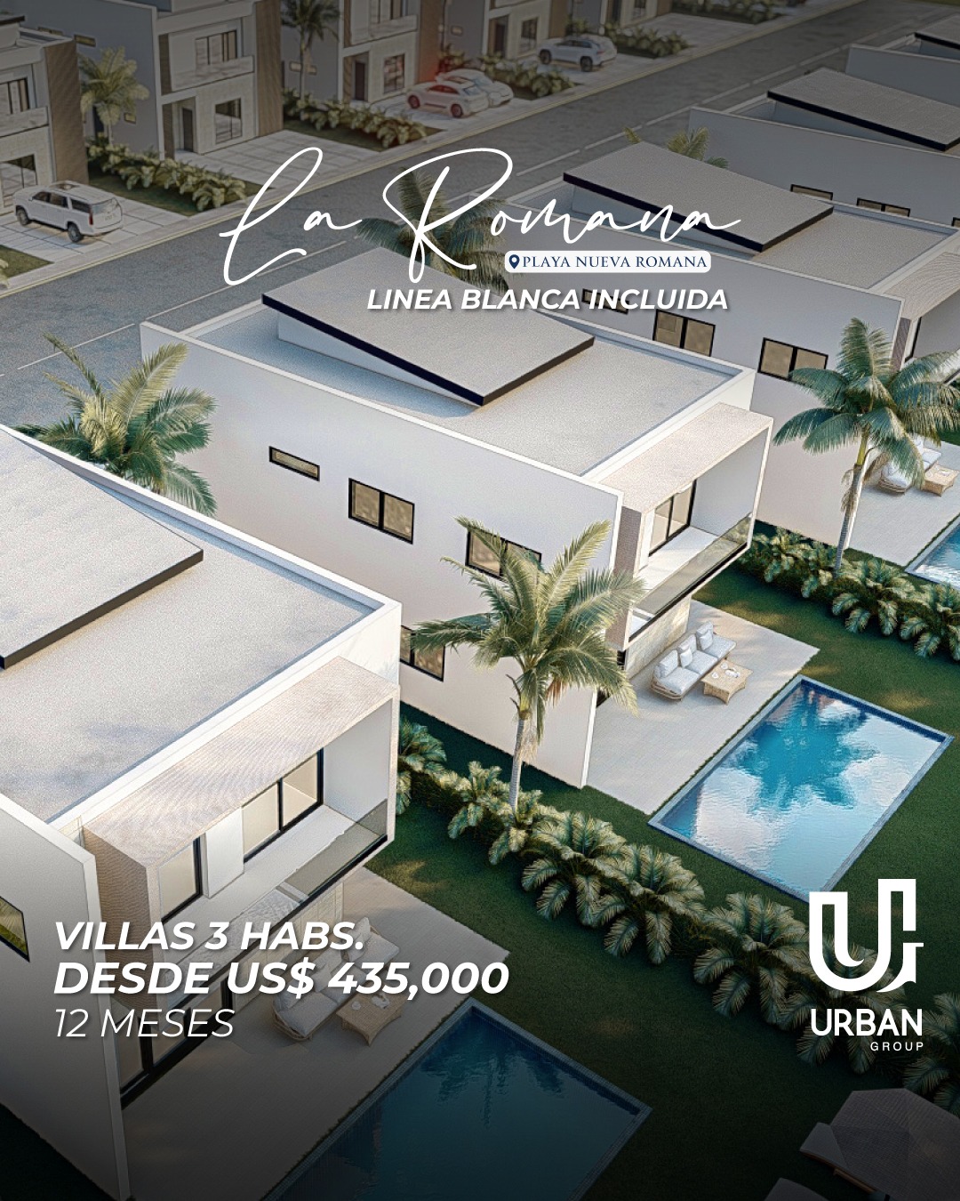 casas vacacionales y villas - Villas de 3 Habitaciones en Playa Nueva Romana 3