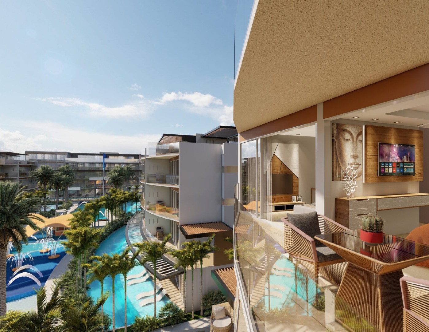 apartamentos - Proyecto de 240 unidades, de 1 y 2 habitaciones. 
Down Town de Punta Cana.  2