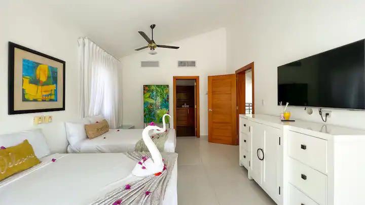 casas vacacionales y villas - Renta larga Villa Cocotal Bavaro  6