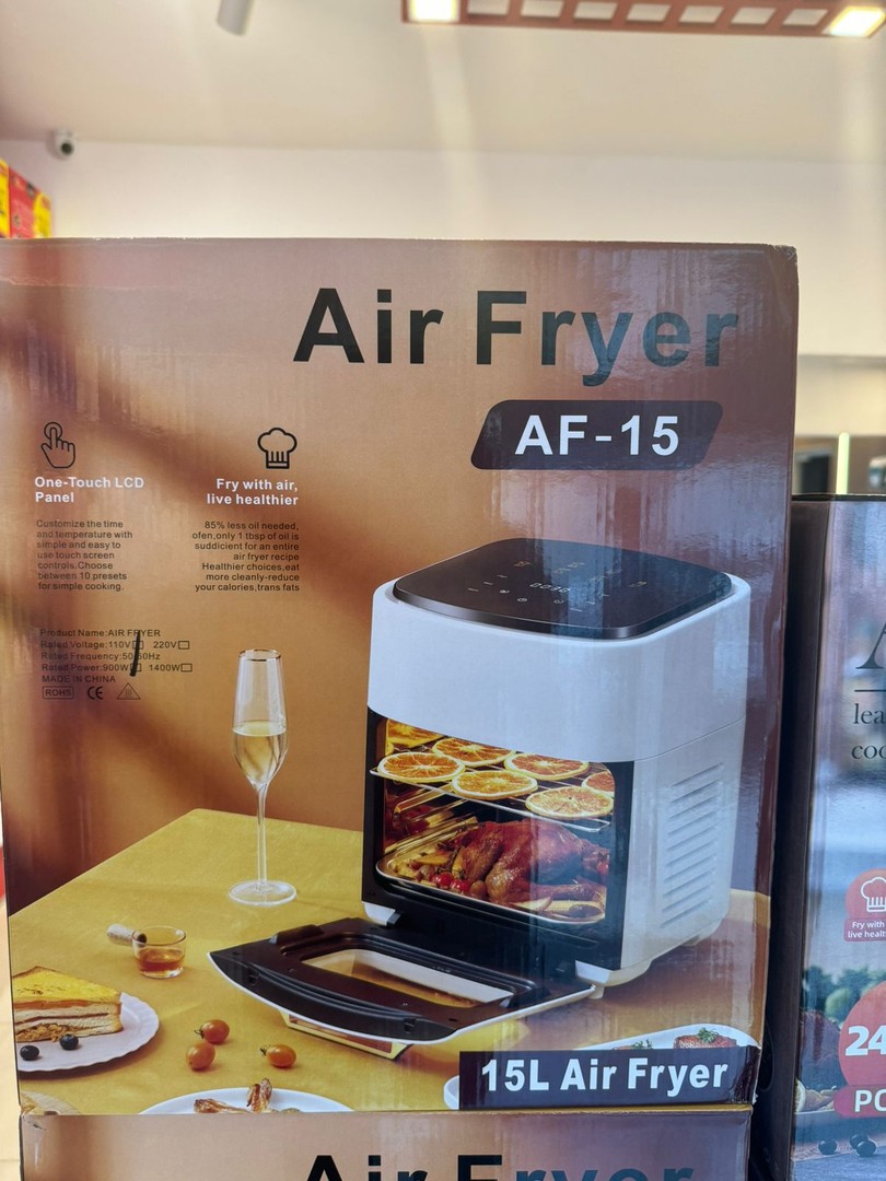 electrodomesticos - Freidora de aire 15 litros Blanca ( Air Fryer 15L)  0