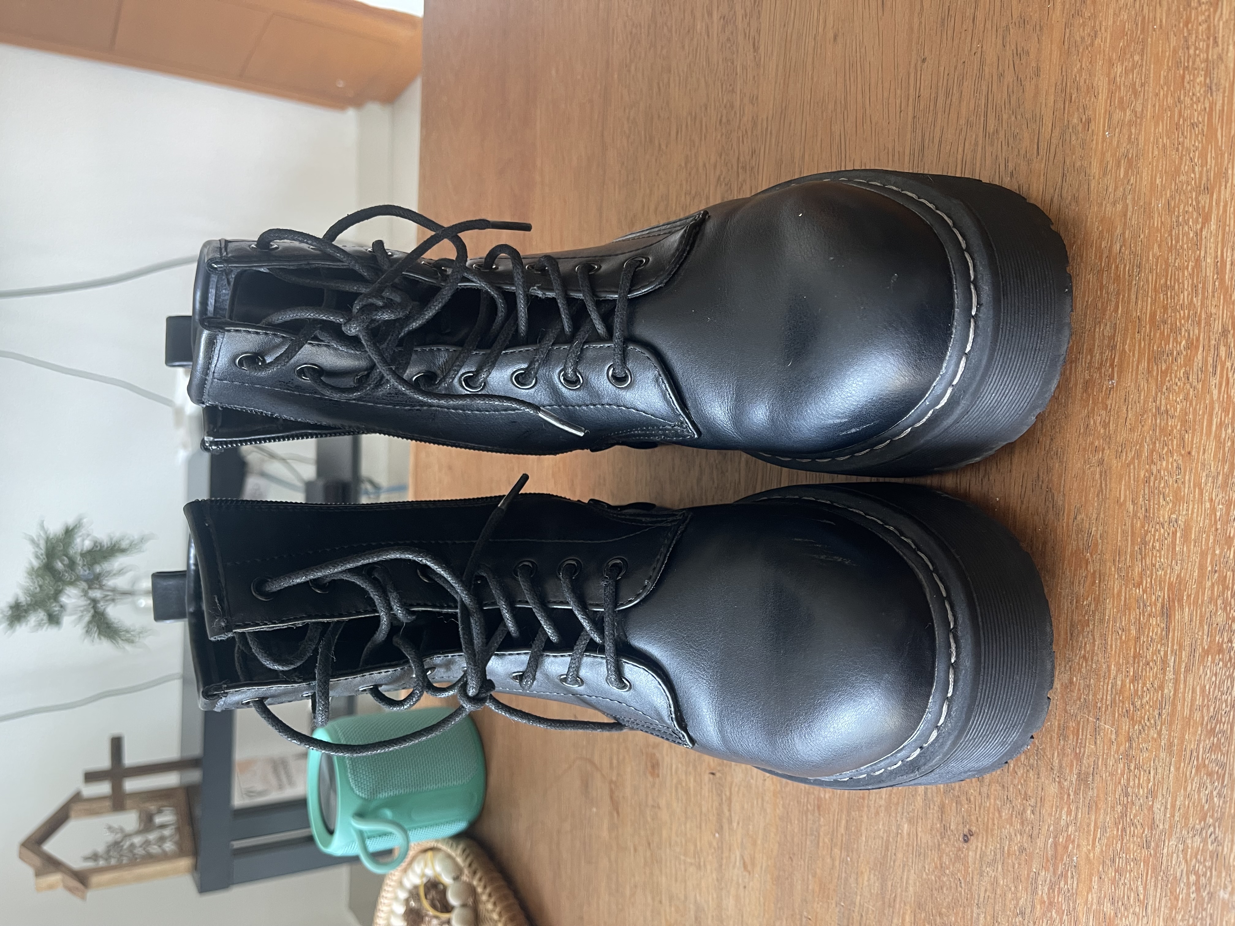 zapatos para mujer - Botas Steve Madden Bettyy Negras size 9 6