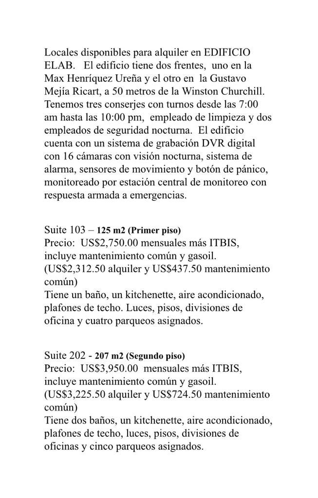 oficinas y locales comerciales - Local comercial en la Gustavo Mejia Ricart 0