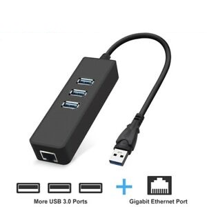 accesorios para electronica - Adaptador USB 2.0 a red - Ethernet y Hub USB 2