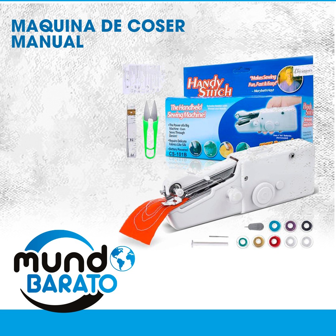 hobby y coleccion - Minimáquina de coser de mano, práctica puntada, portátil, inalámbrica maquina 