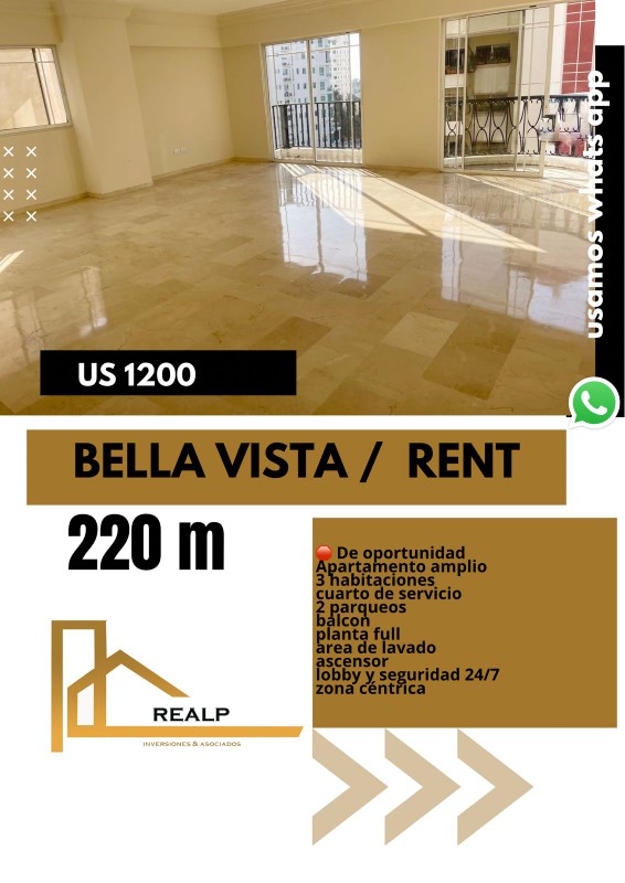 apartamentos - Apartamento bella vista 0