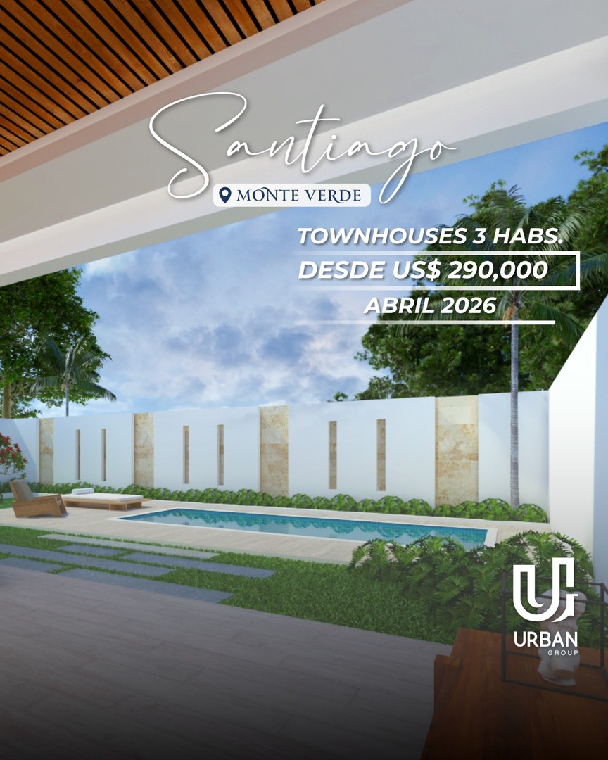 casas - Townhouses de 3 Habitaciones desde US$290,000 en Santiago 1