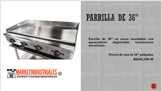 servicios profesionales - Parrilla de 36 pulgadas 

Acero inoxidable 0