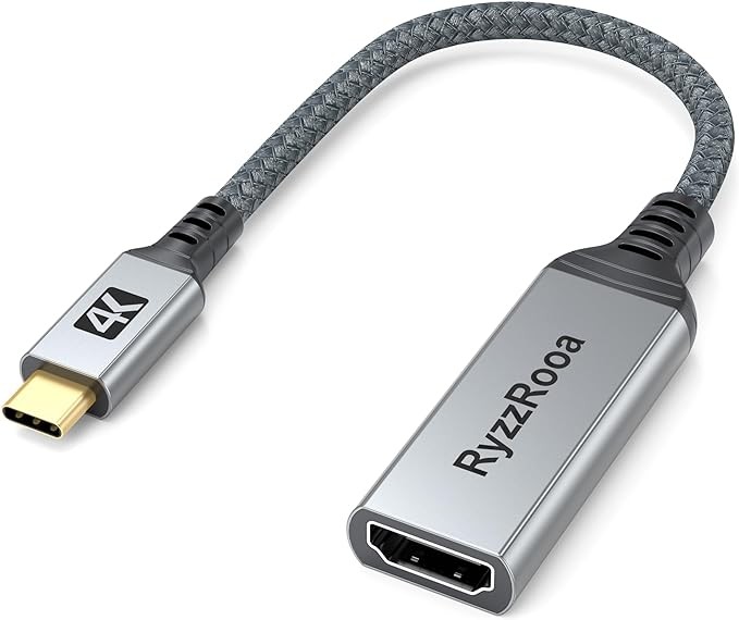 accesorios para electronica - Adaptado Ryzz Rooa 4K USB Type-C to HDMI Adapter (Thunderbolt 3/4 Compatible)