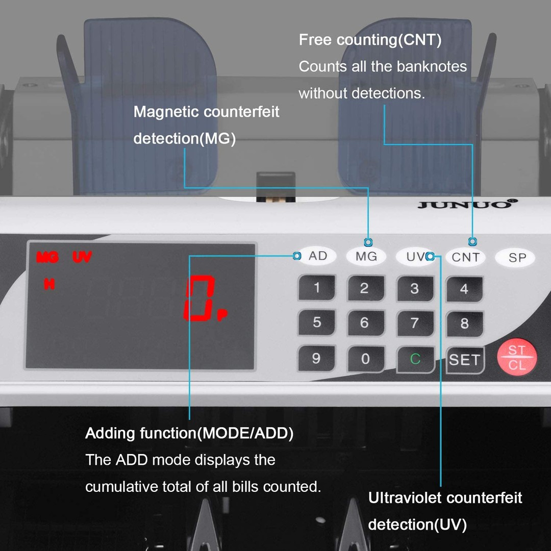 otros electronicos - Contador de dinero profesional con detección de dinero falso, magnético e infrar 5